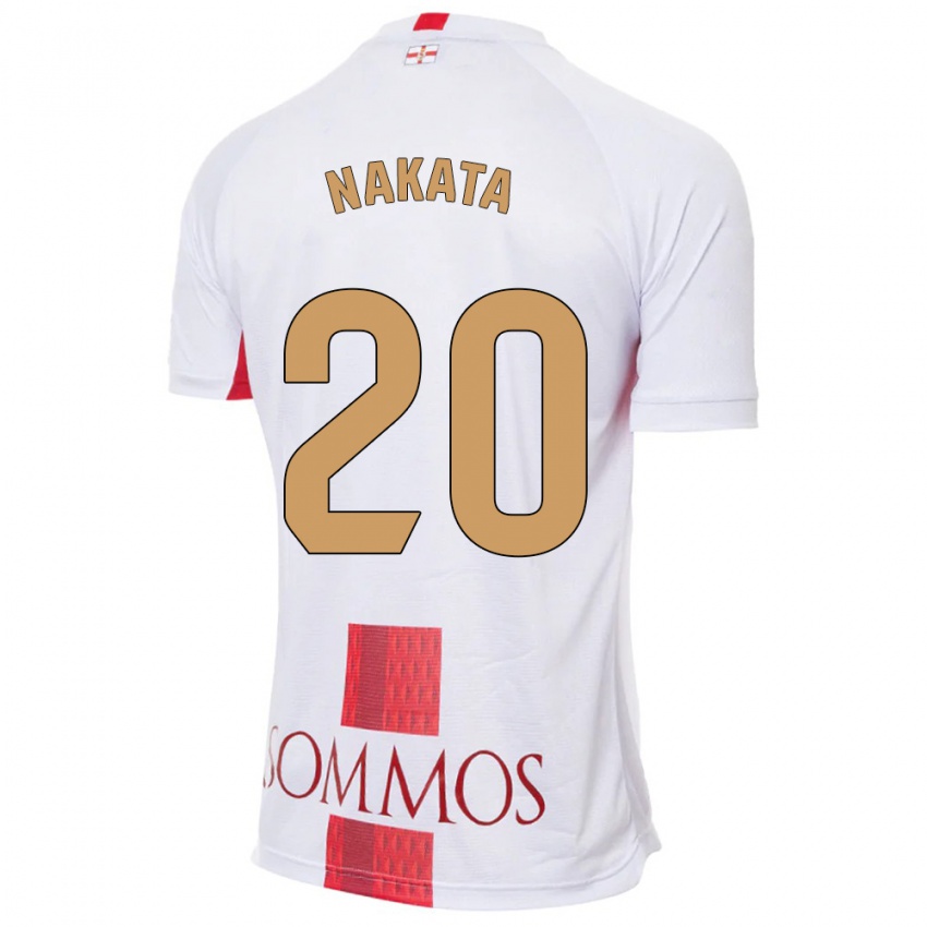 Hombre Camiseta Yuki Nakata #20 Blanco 2ª Equipación 2023/24 La Camisa México