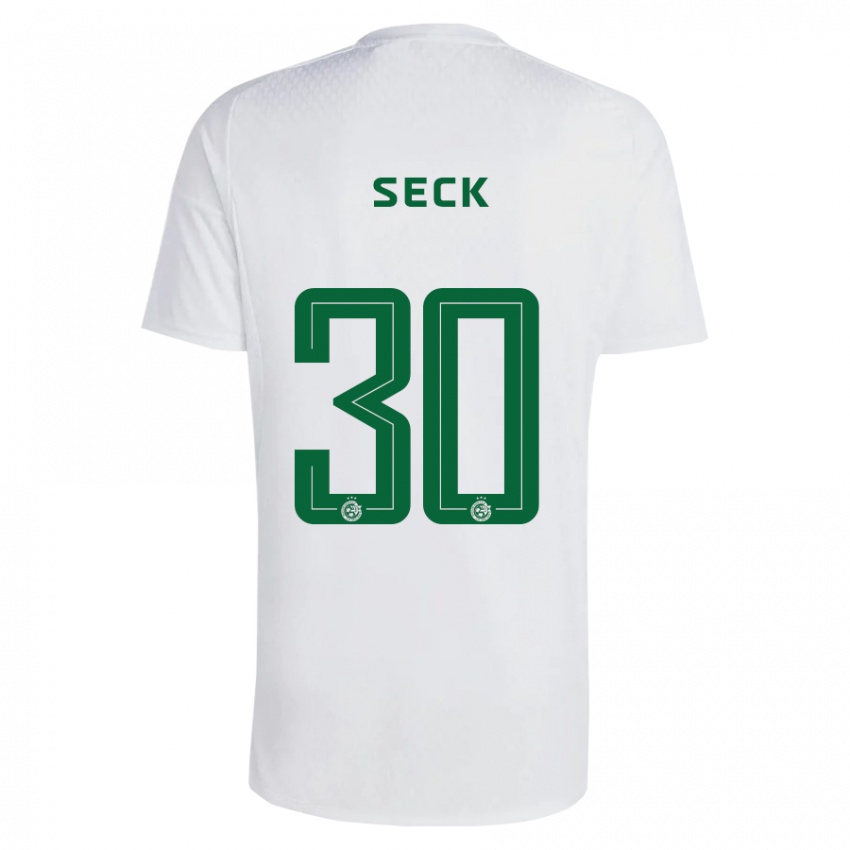Hombre Camiseta Abdoulaye Seck #30 Verde Azul 2ª Equipación 2023/24 La Camisa México