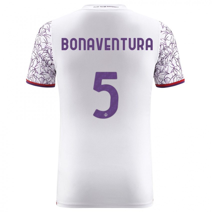 Hombre Camiseta Giacomo Bonaventura #5 Blanco 2ª Equipación 2023/24 La Camisa México