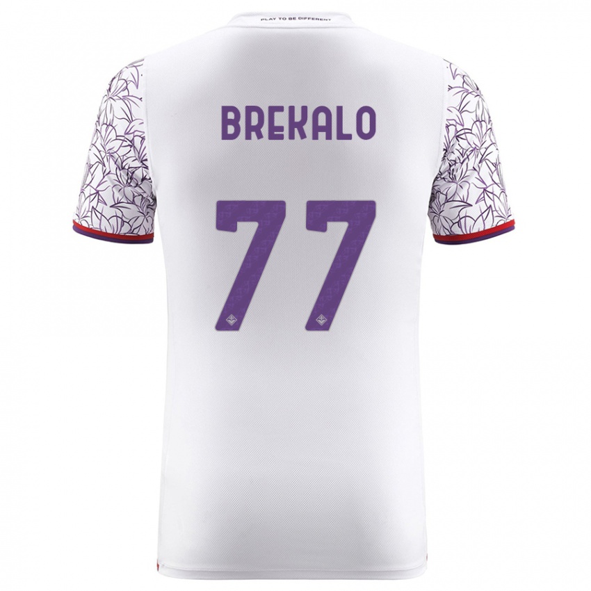 Hombre Camiseta Josip Brekalo #77 Blanco 2ª Equipación 2023/24 La Camisa México