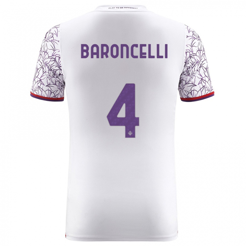 Hombre Camiseta Leonardo Baroncelli #4 Blanco 2ª Equipación 2023/24 La Camisa México