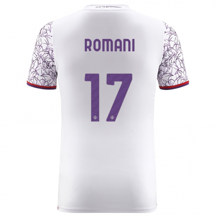 Hombre Camiseta Lorenzo Romani #17 Blanco 2ª Equipación 2023/24 La Camisa México