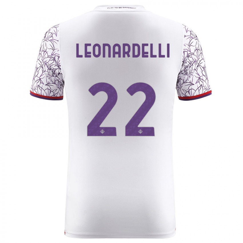 Hombre Camiseta Pietro Leonardelli #22 Blanco 2ª Equipación 2023/24 La Camisa México