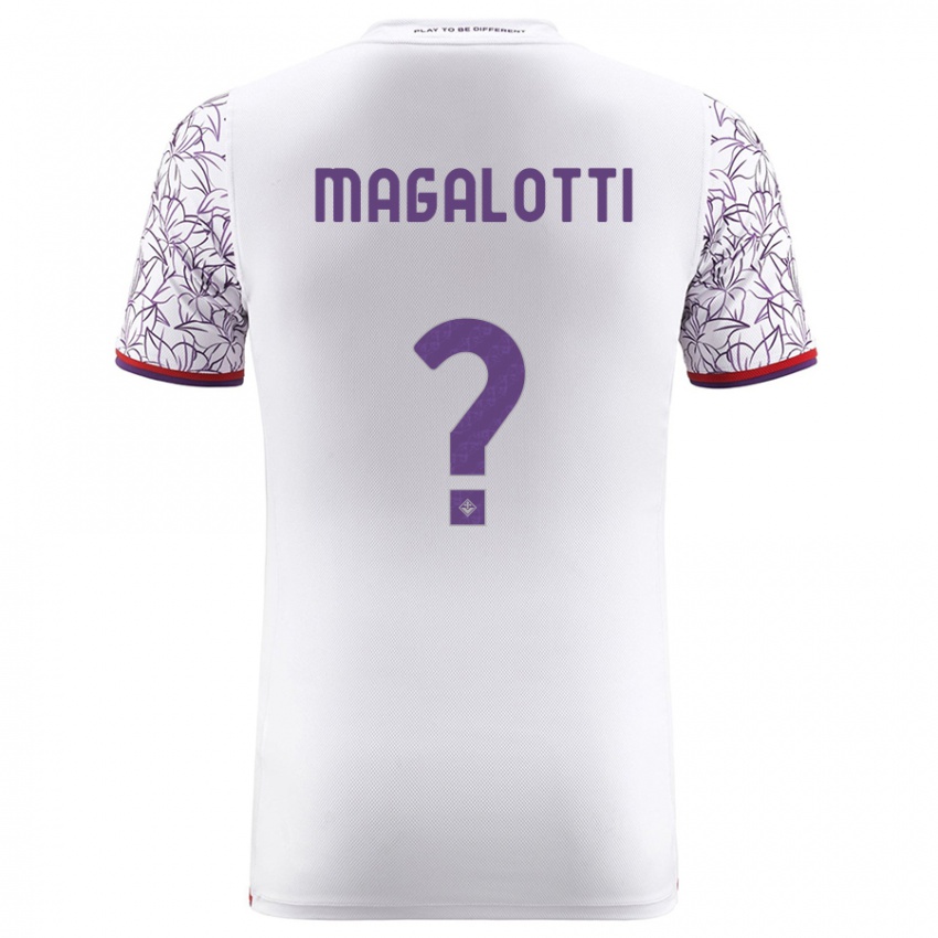 Hombre Camiseta Mattia Magalotti #0 Blanco 2ª Equipación 2023/24 La Camisa México