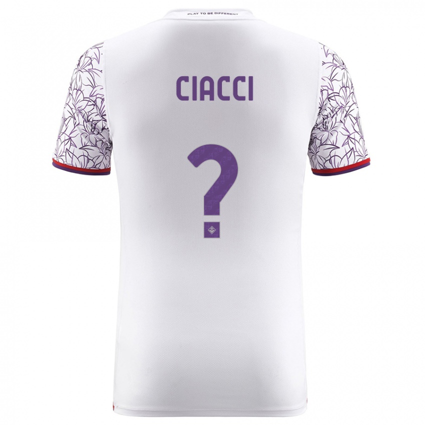 Hombre Camiseta Niccolò Ciacci #0 Blanco 2ª Equipación 2023/24 La Camisa México