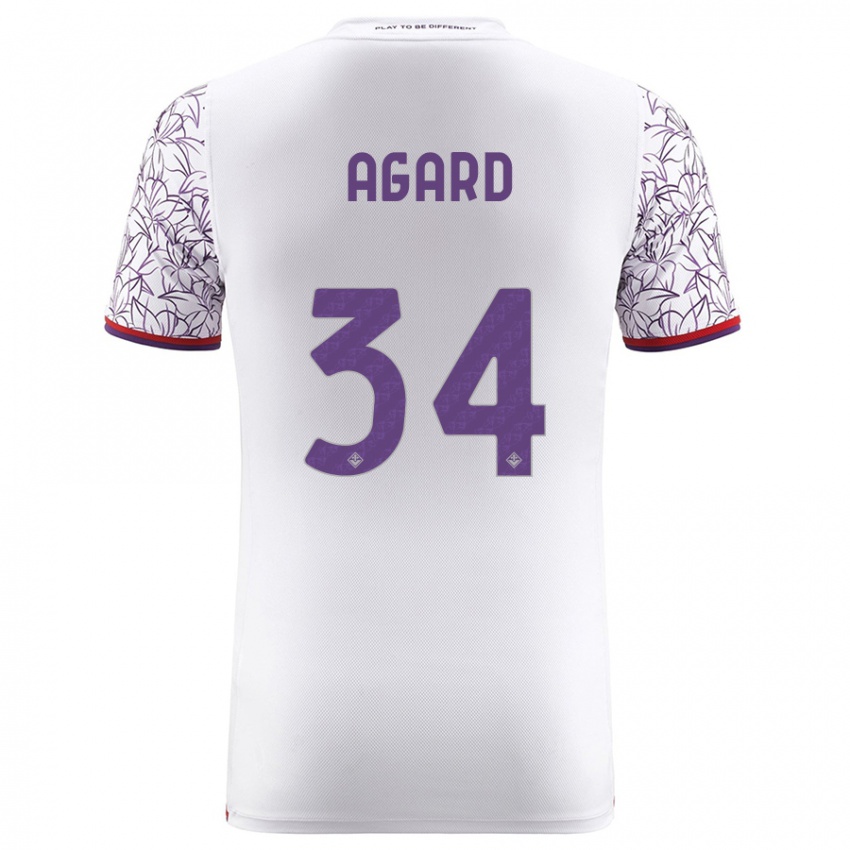 Hombre Camiseta Laura Agard #34 Blanco 2ª Equipación 2023/24 La Camisa México