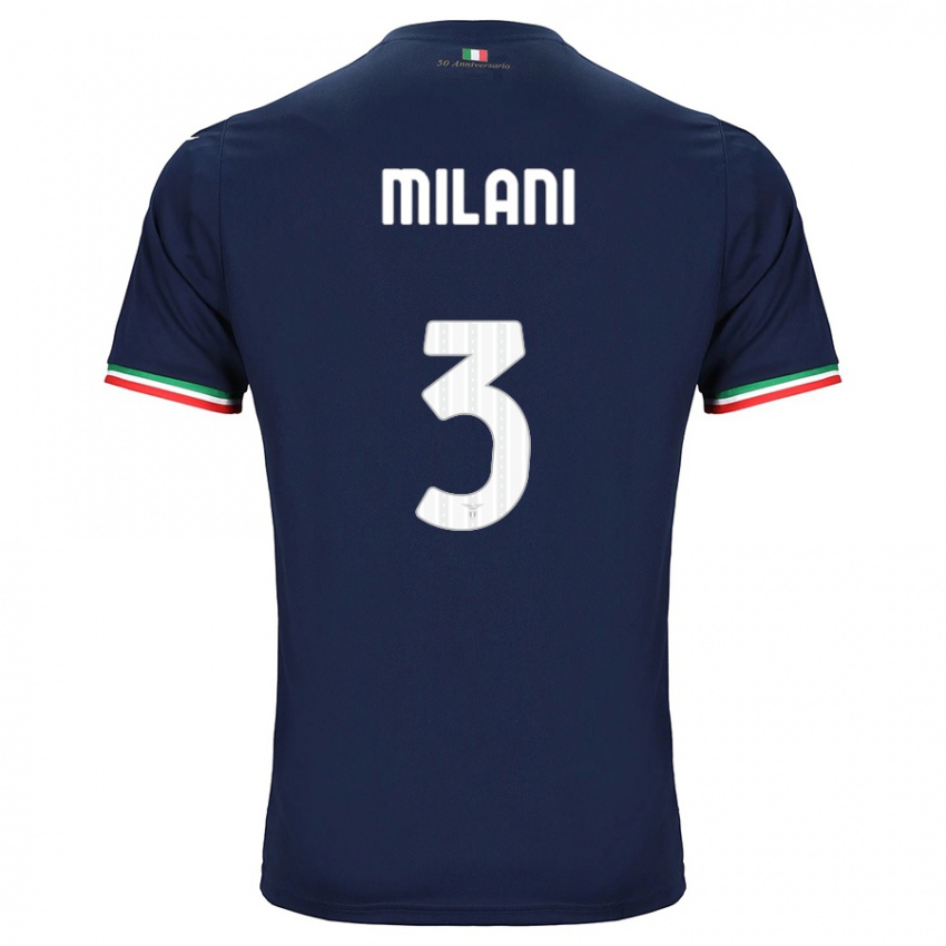 Hombre Camiseta Alessandro Milani #3 Armada 2ª Equipación 2023/24 La Camisa México