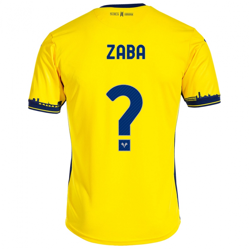 Hombre Camiseta Nelson Zaba #0 Amarillo 2ª Equipación 2023/24 La Camisa México