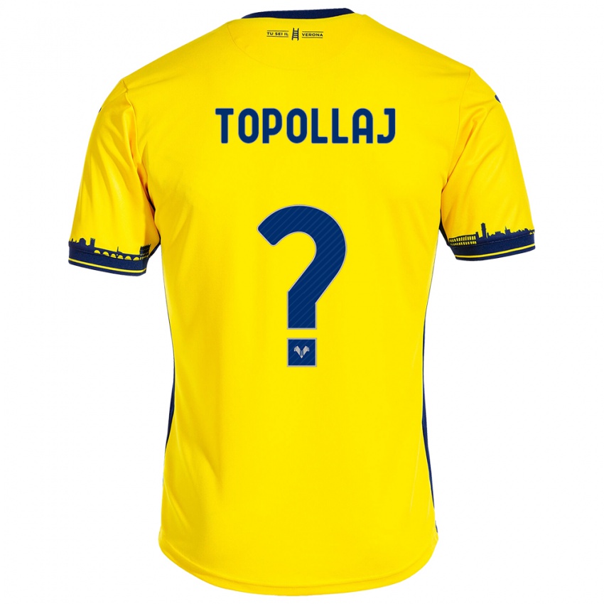 Hombre Camiseta Mark Topollaj #0 Amarillo 2ª Equipación 2023/24 La Camisa México