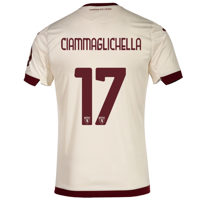 Hombre Camiseta Aaron Ciammaglichella #17 Champán 2ª Equipación 2023/24 La Camisa México