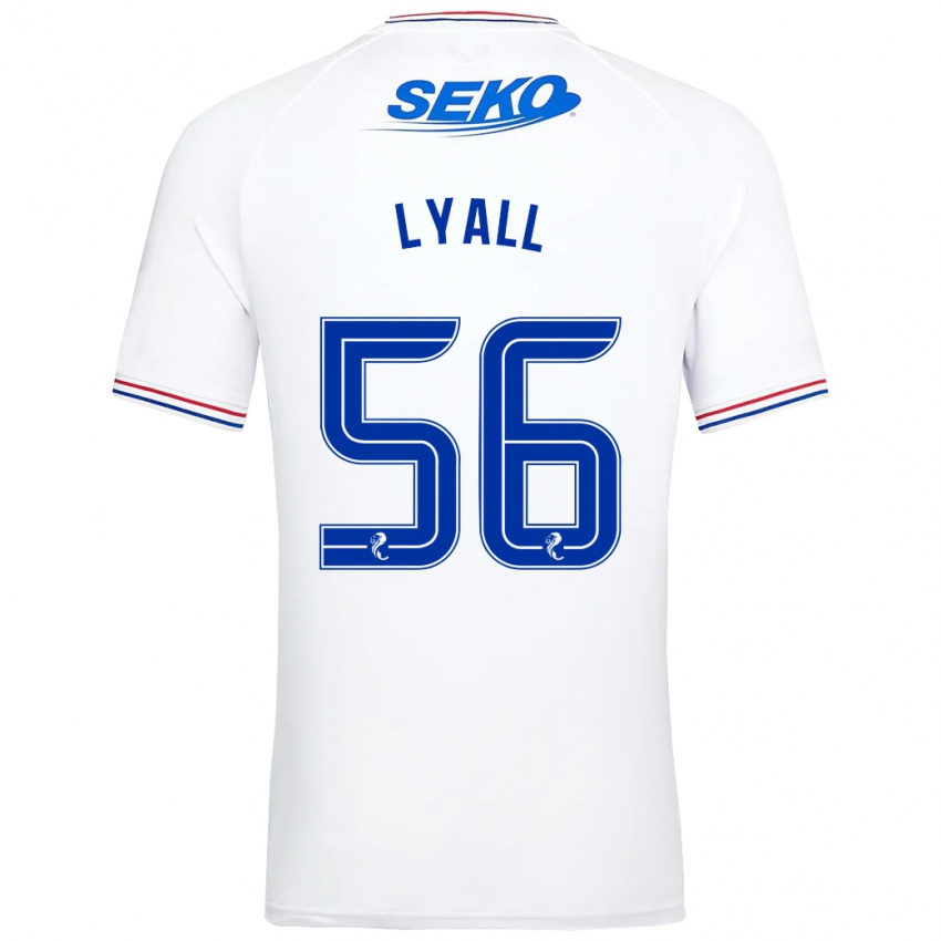 Hombre Camiseta Arron Lyall #56 Blanco 2ª Equipación 2023/24 La Camisa México