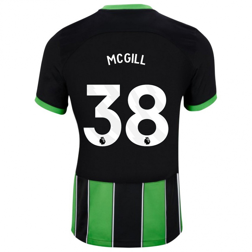Hombre Camiseta Tom Mcgill #38 Verde Negro 2ª Equipación 2023/24 La Camisa México