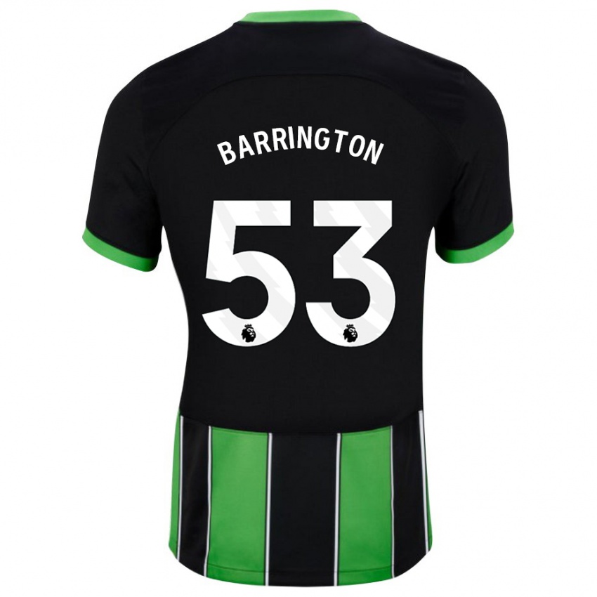 Hombre Camiseta Luca Barrington #53 Verde Negro 2ª Equipación 2023/24 La Camisa México