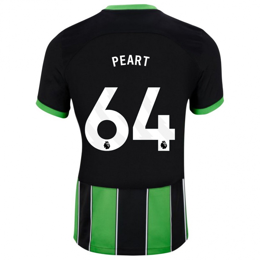 Hombre Camiseta Brody Peart #64 Verde Negro 2ª Equipación 2023/24 La Camisa México