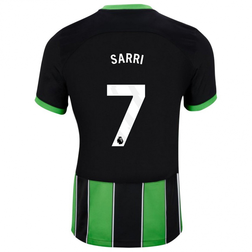 Hombre Camiseta Veatriki Sarri #7 Verde Negro 2ª Equipación 2023/24 La Camisa México