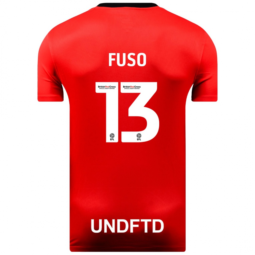 Hombre Camiseta Ivana Fuso #13 Rojo 2ª Equipación 2023/24 La Camisa México