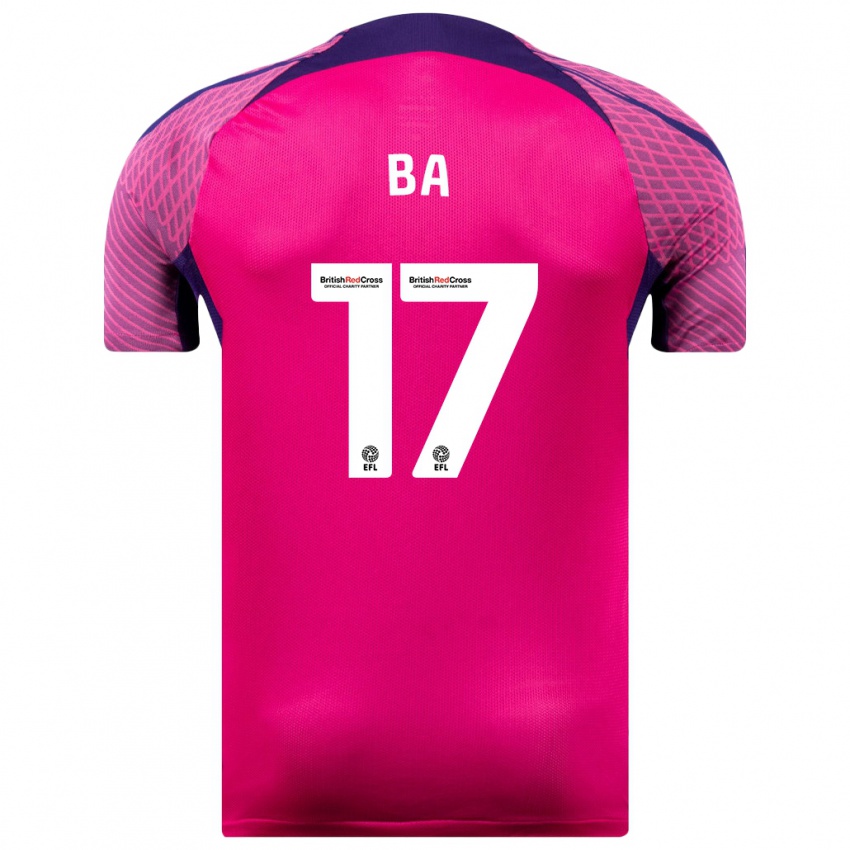 Hombre Camiseta Abdoullah Ba #17 Morado 2ª Equipación 2023/24 La Camisa México