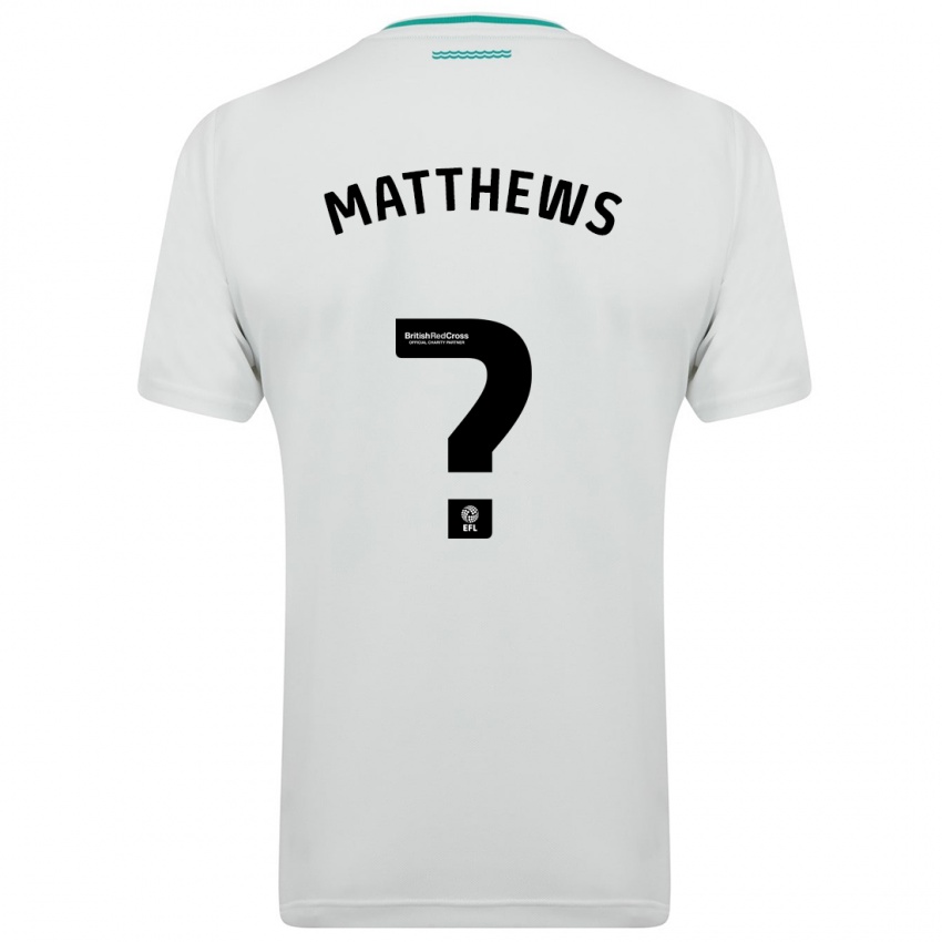 Hombre Camiseta Abdulhalim Okonola-Matthews #0 Blanco 2ª Equipación 2023/24 La Camisa México