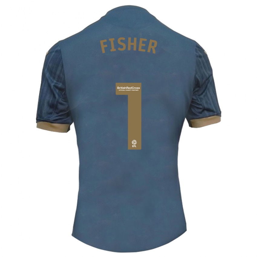 Hombre Camiseta Andy Fisher #1 Verde Azulado Oscuro 2ª Equipación 2023/24 La Camisa México