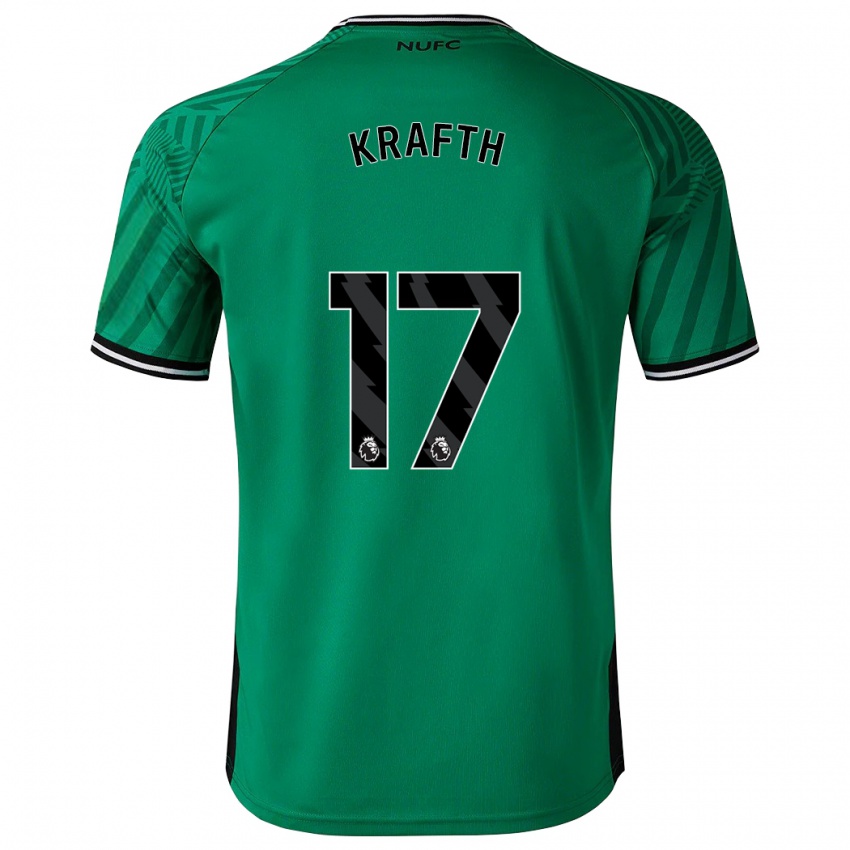 Hombre Camiseta Emil Krafth #17 Verde 2ª Equipación 2023/24 La Camisa México