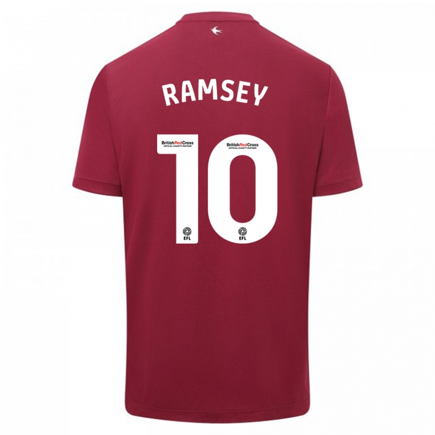 Hombre Camiseta Aaron Ramsey #10 Rojo 2ª Equipación 2023/24 La Camisa México