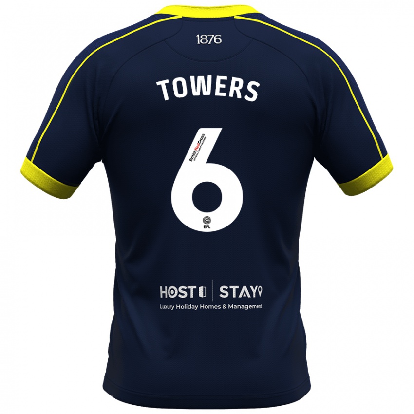 Hombre Camiseta Abby Towers #6 Armada 2ª Equipación 2023/24 La Camisa México