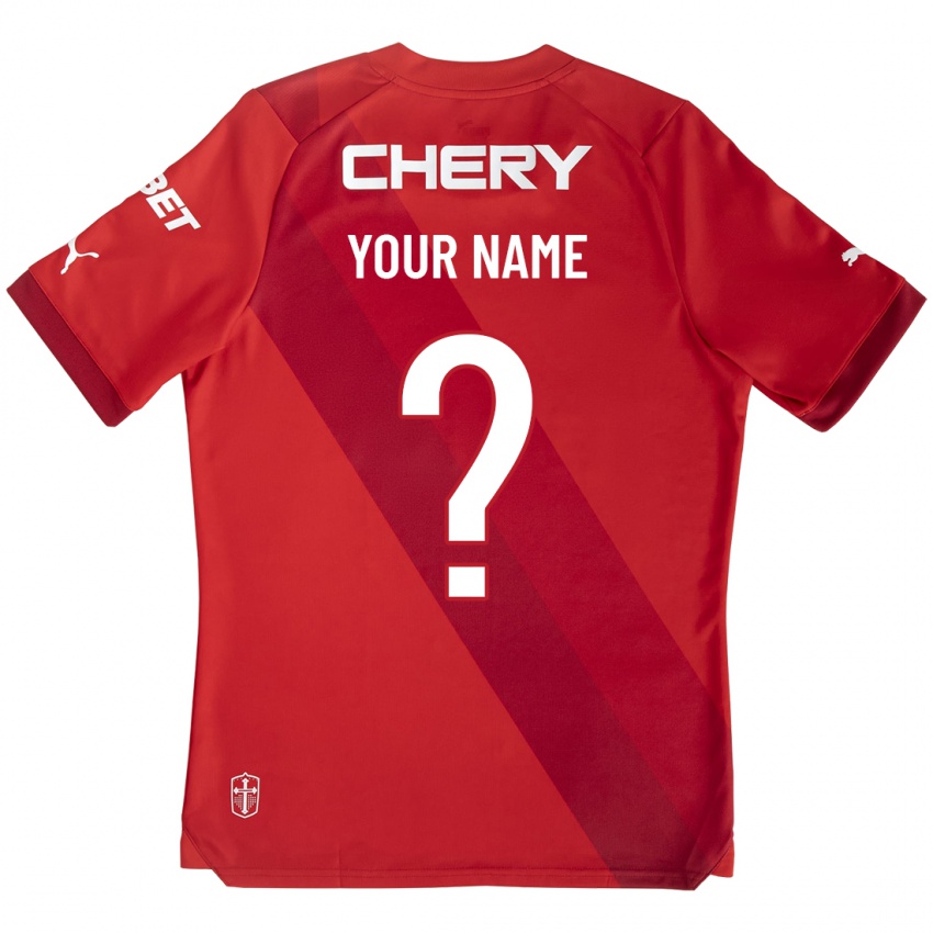 Hombre Camiseta Su Nombre #0 Rojo 2ª Equipación 2023/24 La Camisa México