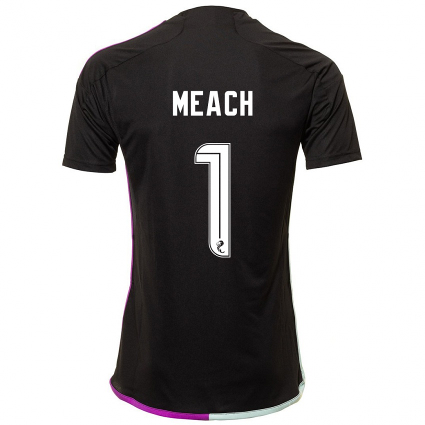 Hombre Camiseta Aaliyah-Jay Meach #1 Negro 2ª Equipación 2023/24 La Camisa México