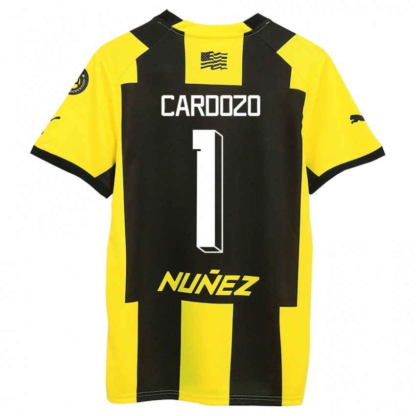 Mujer Camiseta Thiago Cardozo #1 Amarillo Negro 1ª Equipación 2023/24 La Camisa México