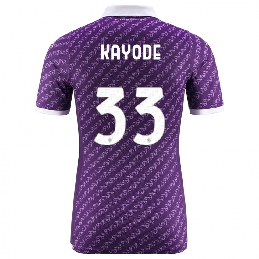 Mujer Camiseta Michael Kayode #33 Violeta 1ª Equipación 2023/24 La Camisa México
