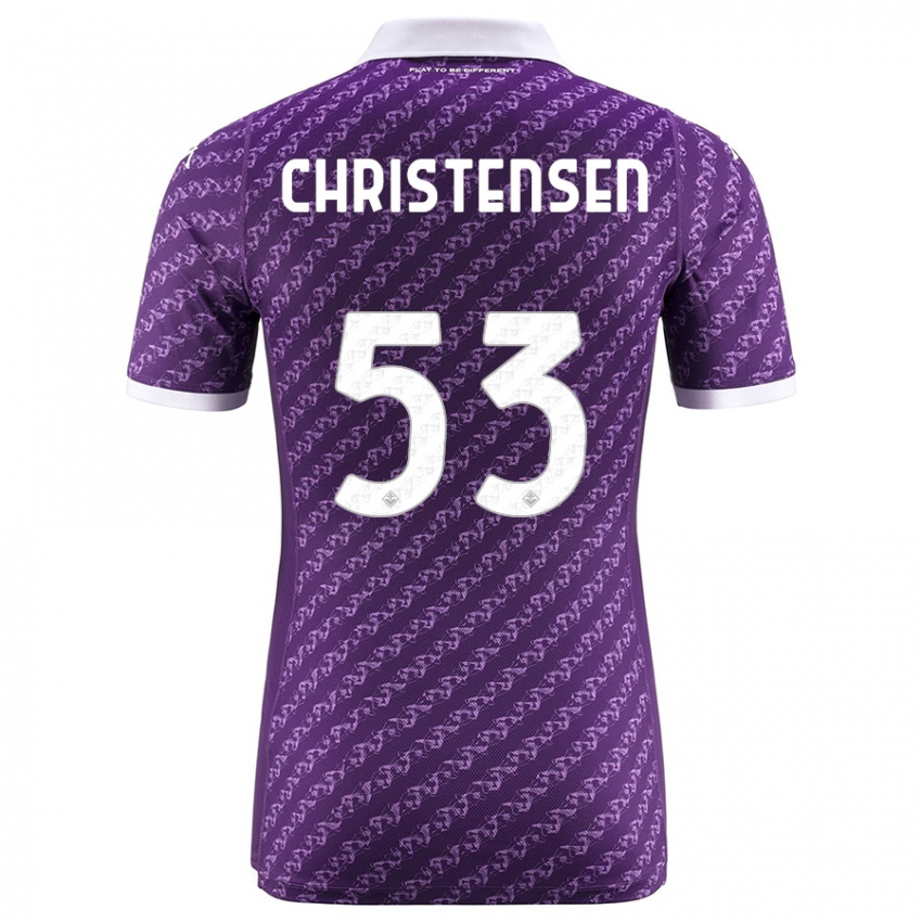Mujer Camiseta Oliver Christensen #53 Violeta 1ª Equipación 2023/24 La Camisa México