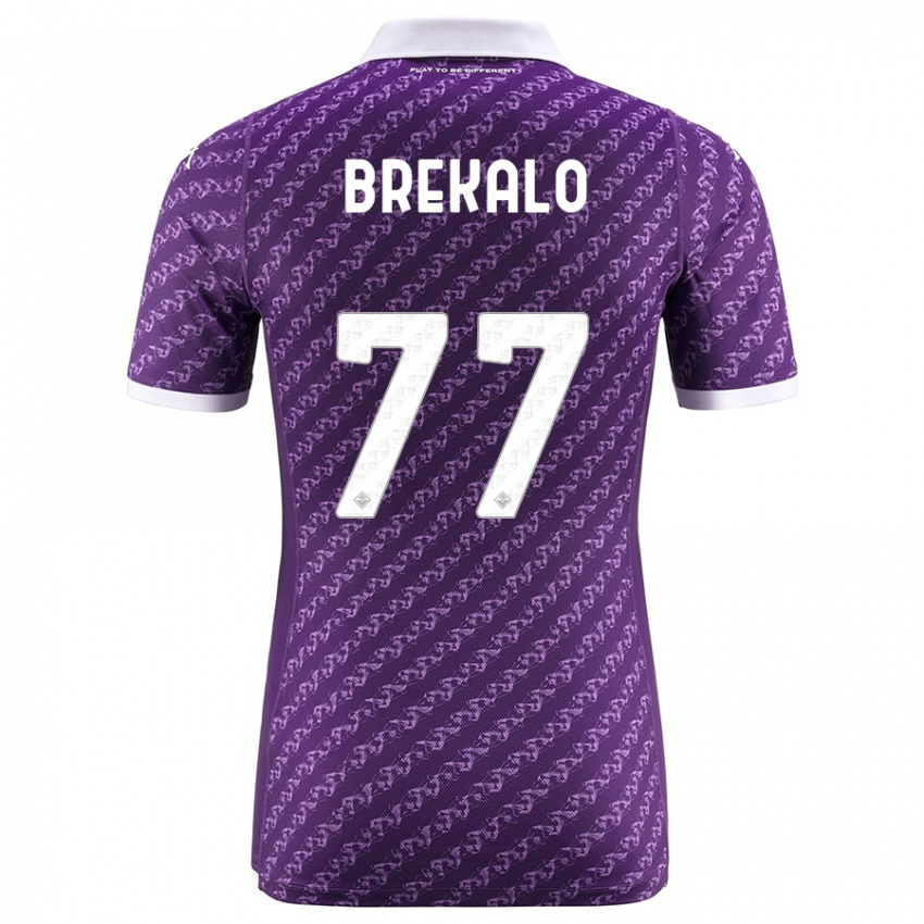 Mujer Camiseta Josip Brekalo #77 Violeta 1ª Equipación 2023/24 La Camisa México