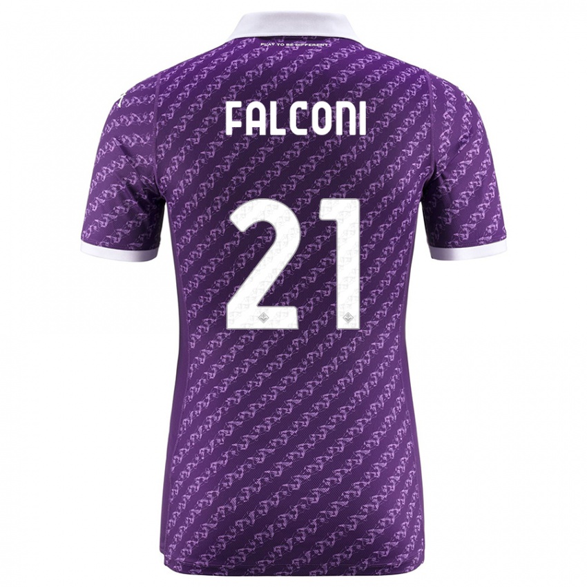 Mujer Camiseta Niccolo Falconi #21 Violeta 1ª Equipación 2023/24 La Camisa México