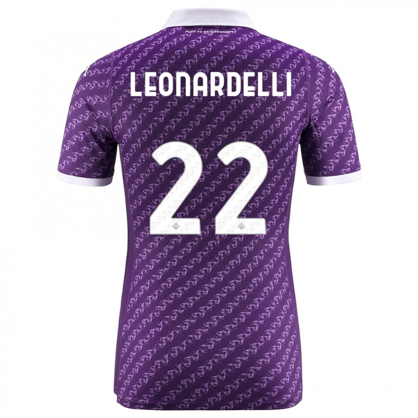 Mujer Camiseta Pietro Leonardelli #22 Violeta 1ª Equipación 2023/24 La Camisa México
