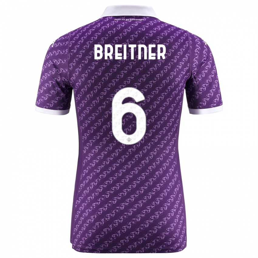 Mujer Camiseta Stephanie Breitner #6 Violeta 1ª Equipación 2023/24 La Camisa México