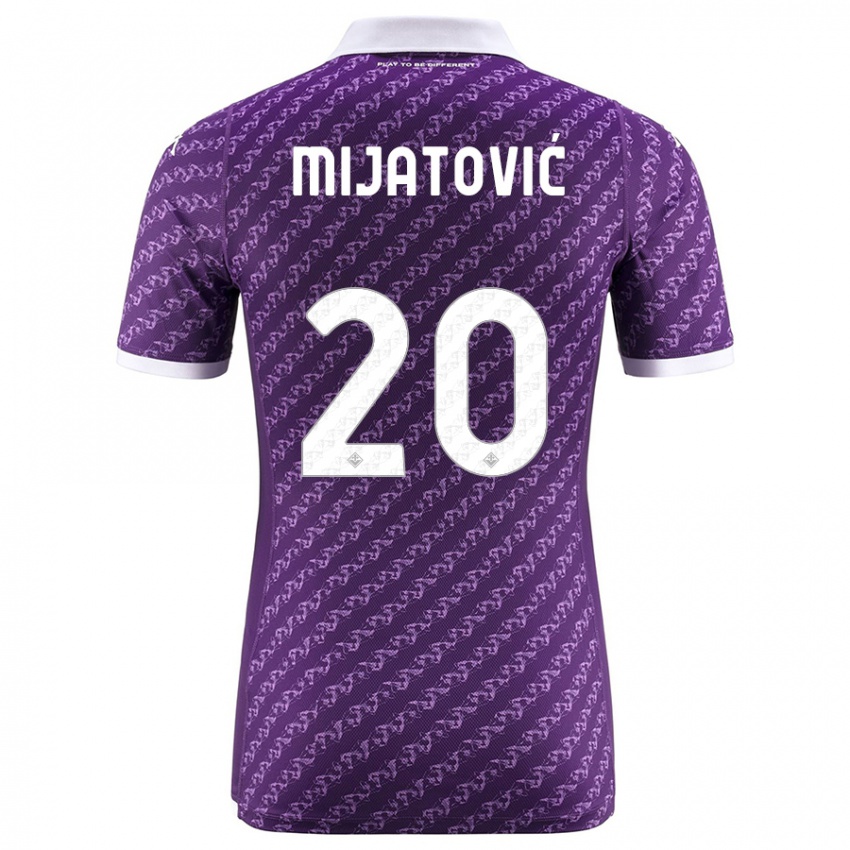Mujer Camiseta Milica Mijatović #20 Violeta 1ª Equipación 2023/24 La Camisa México