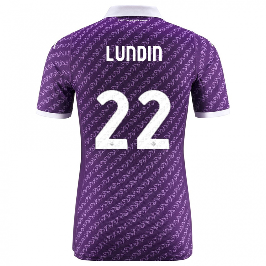 Mujer Camiseta Karin Lundin #22 Violeta 1ª Equipación 2023/24 La Camisa México