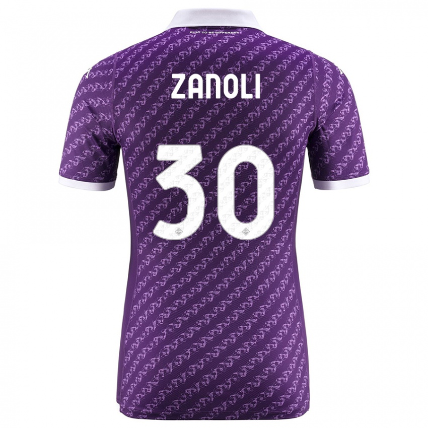 Mujer Camiseta Martina Zanoli #30 Violeta 1ª Equipación 2023/24 La Camisa México