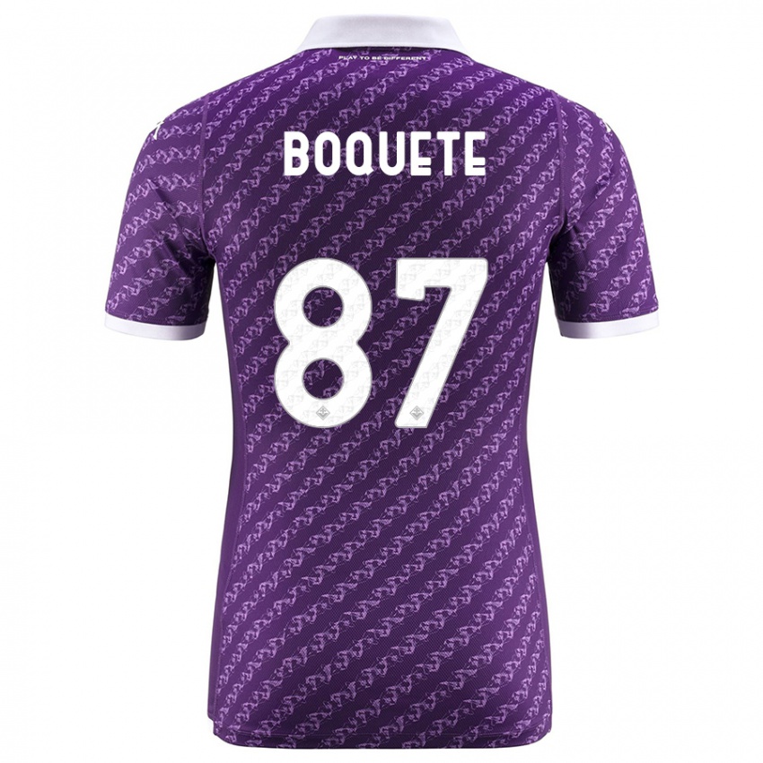 Mujer Camiseta Veronica Boquete #87 Violeta 1ª Equipación 2023/24 La Camisa México