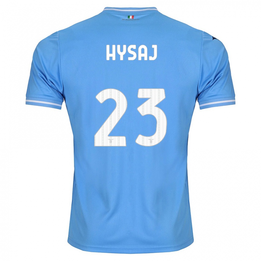 Mujer Camiseta Elseid Hysaj #23 Azul 1ª Equipación 2023/24 La Camisa México