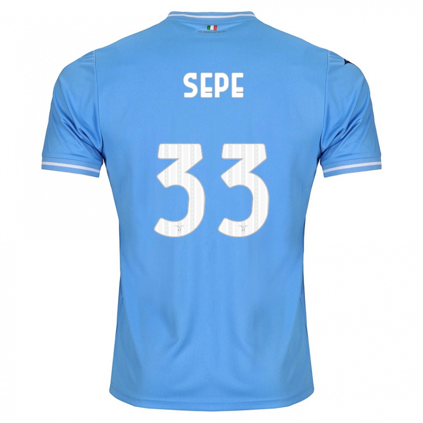 Mujer Camiseta Luigi Sepe #33 Azul 1ª Equipación 2023/24 La Camisa México