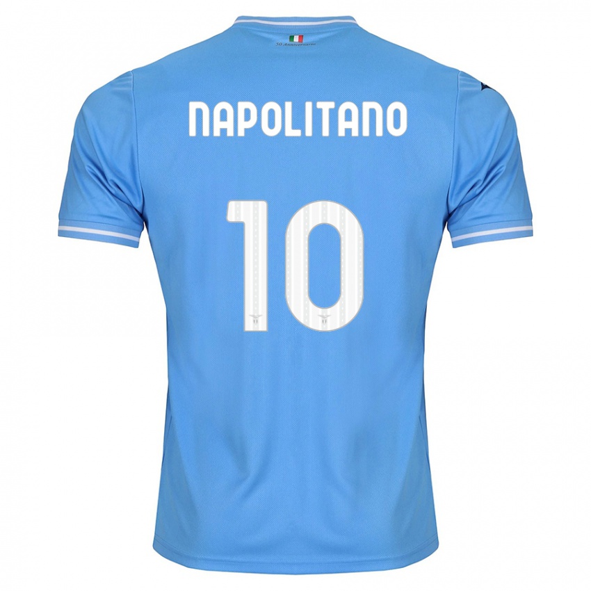 Mujer Camiseta Luca Napolitano #10 Azul 1ª Equipación 2023/24 La Camisa México