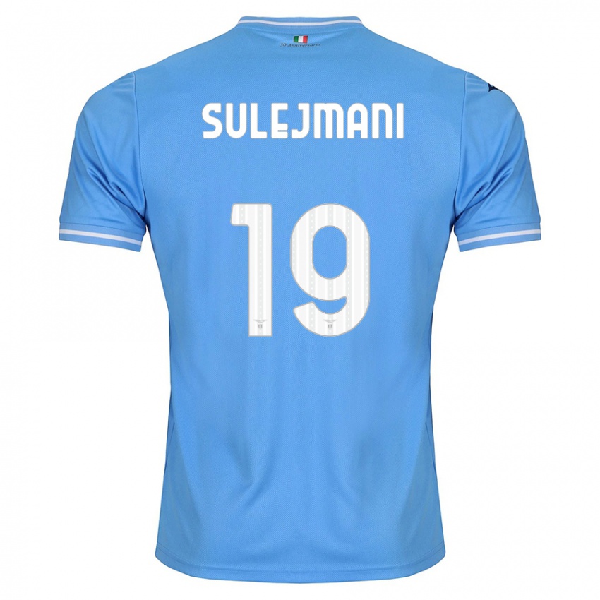 Mujer Camiseta Flavio Sulejmani #19 Azul 1ª Equipación 2023/24 La Camisa México