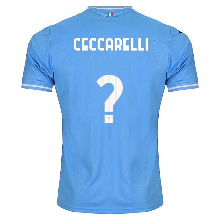Mujer Camiseta Alessandro Ceccarelli #0 Azul 1ª Equipación 2023/24 La Camisa México