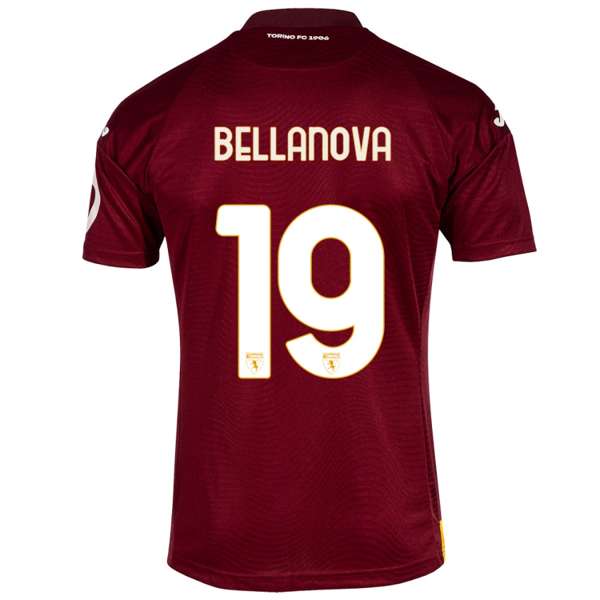 Mujer Camiseta Raoul Bellanova #19 Rojo Oscuro 1ª Equipación 2023/24 La Camisa México