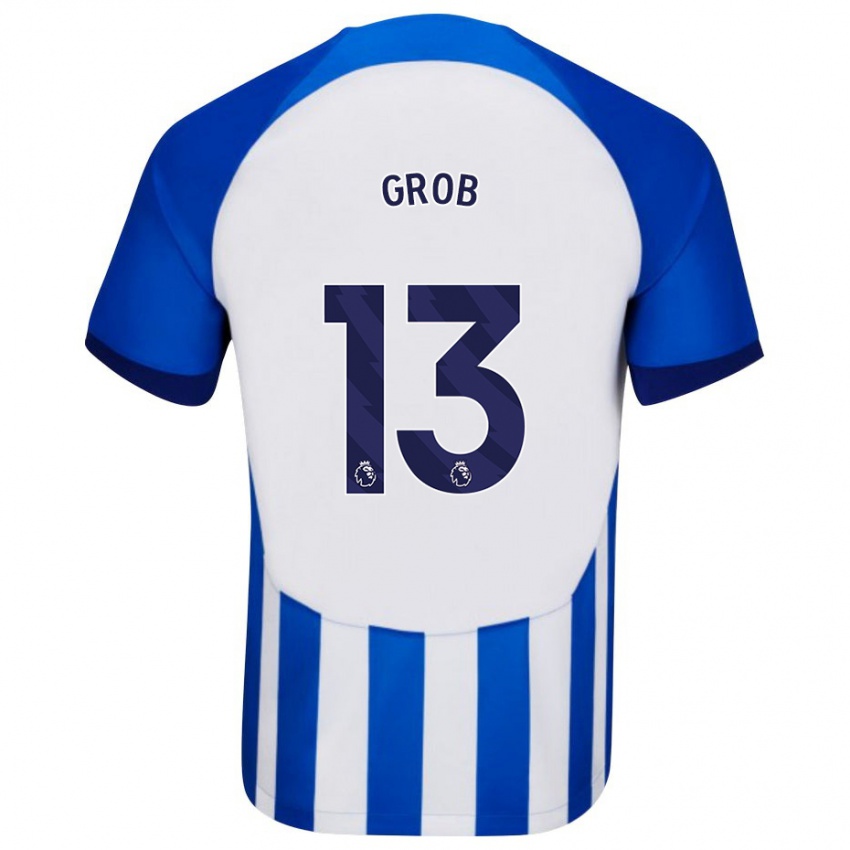 Mujer Camiseta Pascal Groß #13 Azul 1ª Equipación 2023/24 La Camisa México