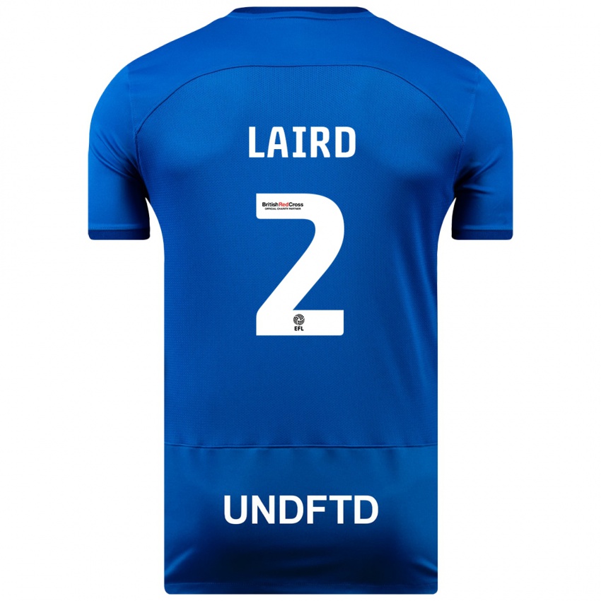 Mujer Camiseta Ethan Laird #2 Azul 1ª Equipación 2023/24 La Camisa México