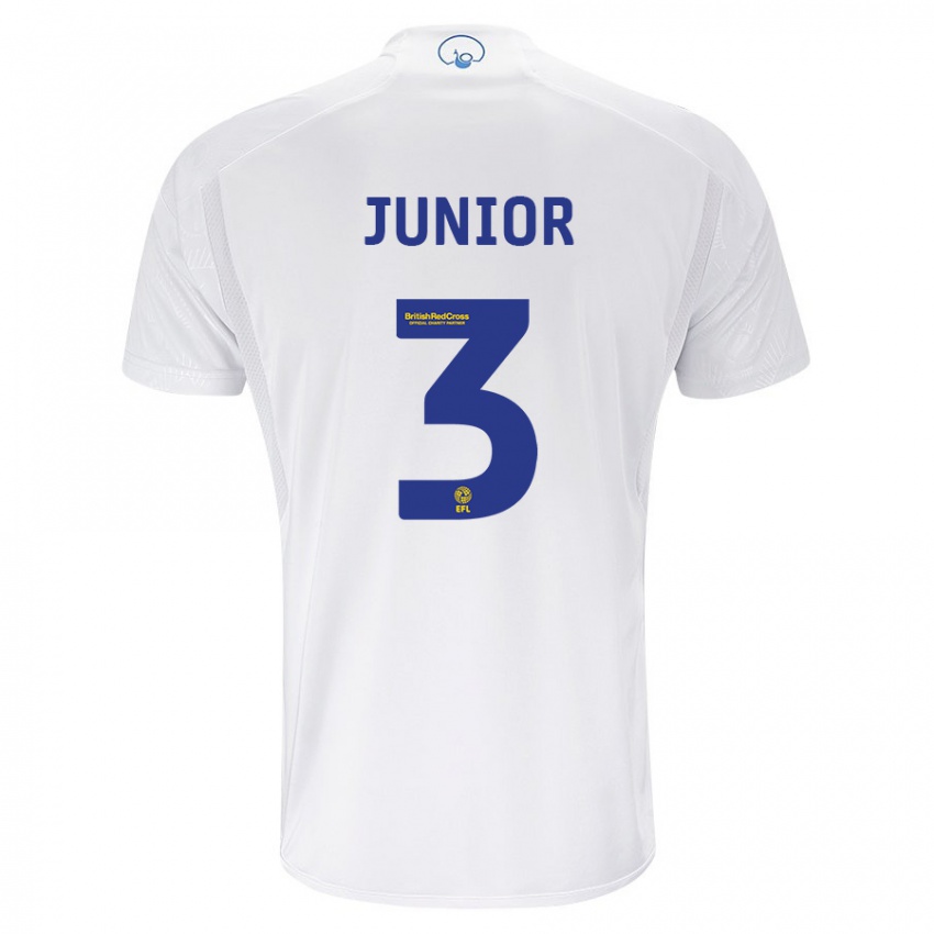 Mujer Camiseta Junior Firpo #3 Blanco 1ª Equipación 2023/24 La Camisa México