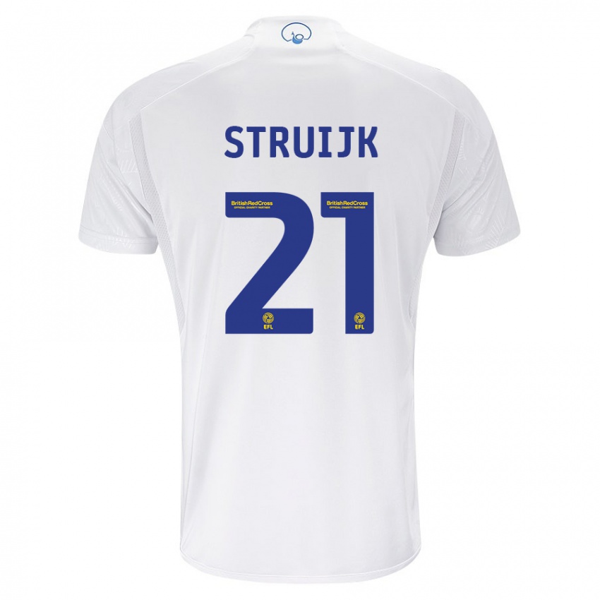 Mujer Camiseta Pascal Struijk #21 Blanco 1ª Equipación 2023/24 La Camisa México