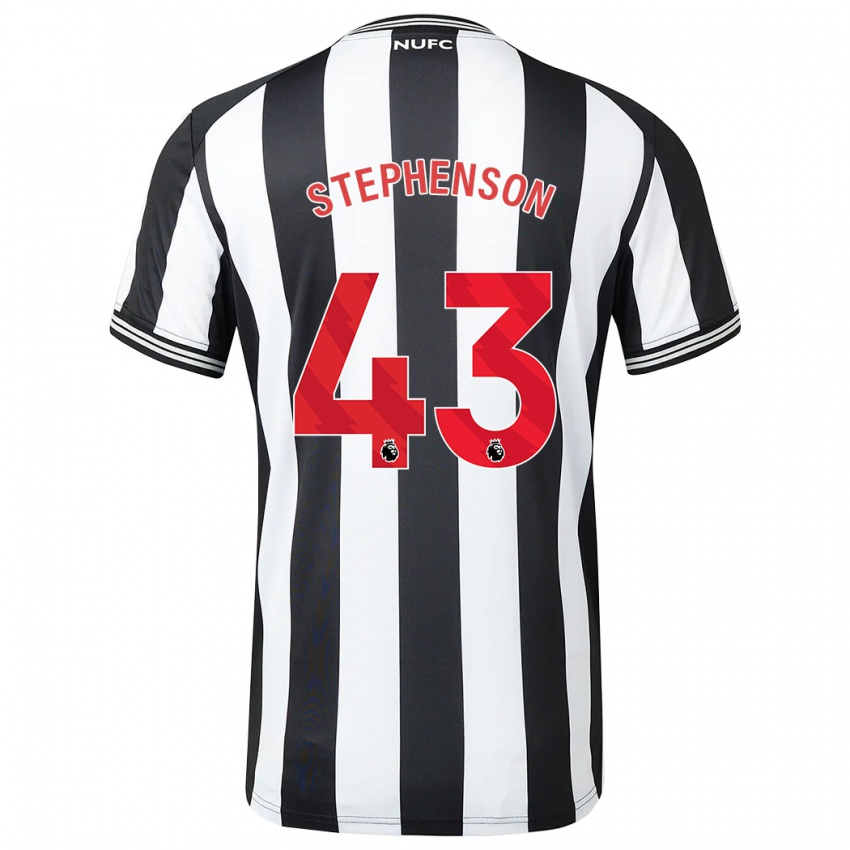 Mujer Camiseta Dylan Stephenson #43 Blanco Negro 1ª Equipación 2023/24 La Camisa México